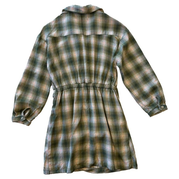 Zara Girls Plaid Wrap Dress/Size 13-14 - Picture 2 of 5